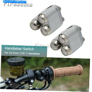 N[p[c gv^[VOiCgnhRg[[gXCb`7/8 "n[[̕ՓI Triple Turn Signal Light Hand Control Momentary Switch 7/8" Universal For Harley
