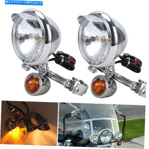 N[p[c n[[z_̂߂̃I[goCʉߋ쓮X|bgtHO^[MCgo[Lbg Motorcycle Passing Driving Spot Fog Turn Signal Light Bar Kit For Harley Honda