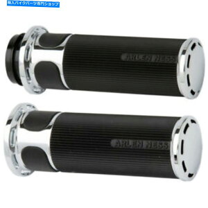 �N���[���p�[�c 2008-2018�n�[���[�X���b�g���o�C���C���[�̂��߂�Arlen Ness Chrome�X���b�g�g���b�N�t���[�W�����O���b�v Arlen Ness Chrome Slot Track Fusion Grips for 2008-2018 Harley Throttle-By-Wire