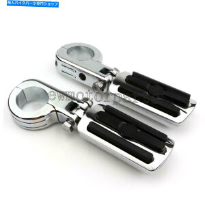 N[p[c Chrome 1 1/2 "1.5"nCEFCGWK[ho[}EgNvtbgyO Chrome 1 1/2" 1.5" Highway Engine Guard Bars Mount Clamps Foot Pegs For Harley