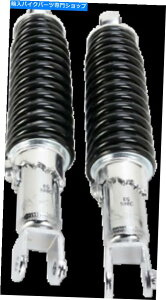 N[p[c GSJX^VbNN[/ubNNrX[}EgW / OVEh17-05696 Emgo Custom Shorty Shocks Chrome/Black Clevis Lower Mounting w/o Shroud 17-05696