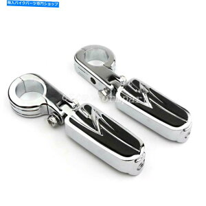 N[p[c Harley Davidson̂߂ChromeI[goC1.5C`GWK[hH̃yO Chrome Motorcycle 1.5 inch Engine Guard Highway Foot Pegs For Harley Davidson