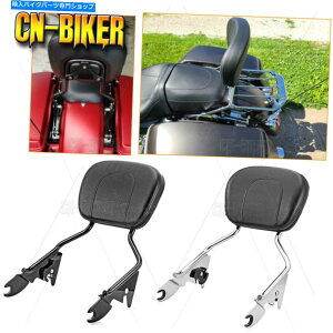 N[p[c 09-21 HDc[O[hLOOCht̂߂̎O\ȃAVṼobNXgpbh Detachable Rear Sissy Bar Backrest Pad For 09-21 HD Touring Road King Glide FLHT