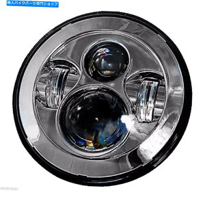 N[p[c {fBobO}nfC[J[X^C7 "EhLEDwbhCg[hX^[VSTARN BODY BAGGERS YAMAHA DAYMAKER STYLE 7" ROUND LED HEADLIGHT ROADSTAR VSTAR CHROME