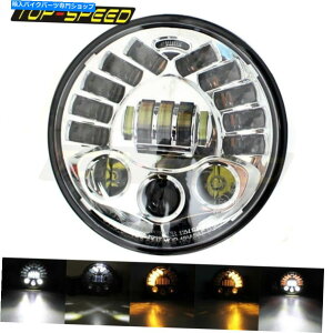 �N���[���p�[�c 7 �W�[�v�����O���[JK LJ TJ�n�[���[�c�[�����OFLD�̂��߂�LED���E���h�̃w�b�h���C�g�w�b�h�����v 7 LED Round Headlight Head Lamp For Jeep Wrangler JK LJ TJ Harley Touring FLD�y���s�A���i�z