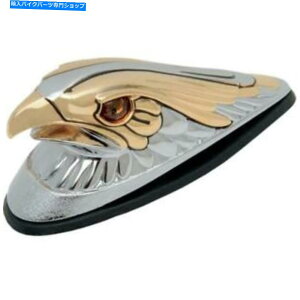 N[p[c hbOXybN[WN/S[hC[OwbhW /CgtF_[ - DS-287552 Drag Spec Large Chrome/Gold Eagle Head w/Lights Fender Ornament - DS-287552