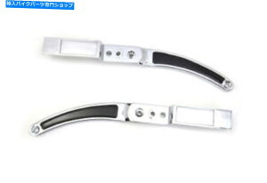 N[p[c AtF_[̎x͍}ŃNݒ肵܂ Rear Fender Strut Set Chrome with Black Inserts