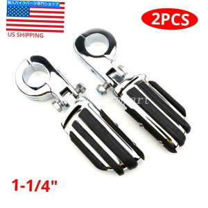 N[p[c ChromeI[goCH̑1-1 / 4 "n[[_rbh\̂߂̃GWK[h Chrome Motorcycle Highway Foot Pegs 1-1/4" Engine Guard for Harley Davidson