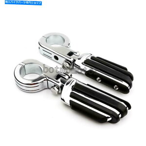 N[p[c Harley DavidsoñI[goĈ߂̃GWK[hH̑̃yÕN[1.5 " Chrome 1.5" 1-1/2" Engine Guard Highway Foot Pegs For Harley Davidson Motorcycle
