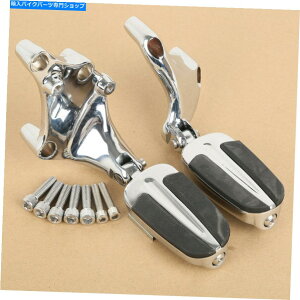 �N���[���p�[�c Chrome Foot Pegs��Mount Brackets for Harley 883 1200 XL Sportster 14 Chrome Foot Pegs & Mount Brackets Fit For Harley 883 1200 XL Sportster 14-later�y���s�A���i�z