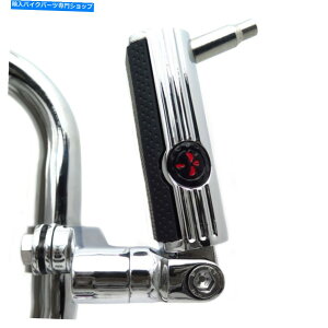 N[p[c n[[̂߂1-1 / 4 "32mmN[MA̔̓W̍@̃GWK[h̑̃yO 1-1/4" 32mm Chrome Gear Defiance Skull Highway Engine Guard Foot Pegs For Harley