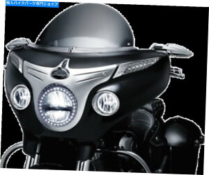 �N���[���p�[�c 2014-2018 Indio Chientain���f��5622�̂��߂�kuryakyn chrome�쓮���C�g�x�[�� KURYAKYN CHROME DRIVING LIGHT BEZELS FOR 2014-2018 INDIAN CHIEFTAIN MODELS 5622�y���s�A���i�z