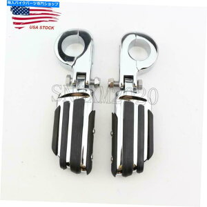 N[p[c Harley Street Glide Road KingAĴ߂̃GWK[htbgyO Chrome 32mm 1-1/4" Engine Guard Foot Pegs For Harley Street Glide Road King USA