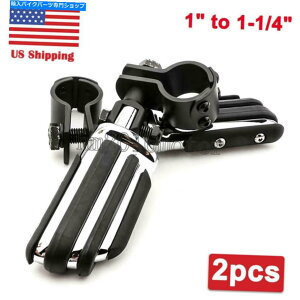 �N���[���p�[�c Harley Road���X�g���[�g�O���C�h�_�C�i�̂��߂̍������H�̑��̃y�O���x��Chrome 1 ~1-1 / 4 Chrome 1~1-1/4 Highway Foot Pegs Rests For Harley Road King Street Glide Dyna�y���s�A���i�z