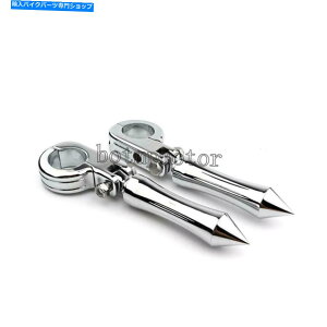 N[p[c Chrome 1-1 / 2 "1.5"n[[_rbh\̃I[goĈ߂̃GWK[hH̑̃yO Chrome 1-1/2" 1.5" Engine Guard Highway Foot Pegs For Harley Davidson Motorcycle