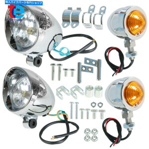 N[p[c n[[I[goCN[ʉߋ쓮X|bgtHOv^[MCgVi For Harley Motorcycle Chrome Passing Driving Spot Fog Lamp Turn Signal Light New
