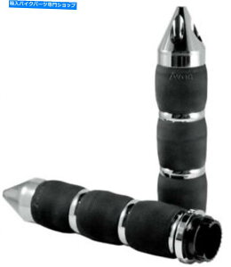 N[p[c GC{GANbVObv1 "gbNN[WpiXpCNNj AVON Air Cushion Grips 1" for Metric Cruisers (SPIKE Chrome)