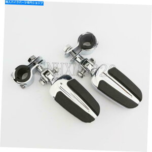 N[p[c Chrome 1 "1-1 / 4"nCEFCyȎm͂̃I[goCc[O邽߂̃tBbg Chrome 1" 1-1/4" Highway Pegs Foot Rests Fit For Touring Cruiser Motorcycle