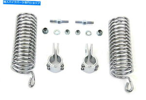 N[p[c V-Twinɂn[[_rbh\pN[7V[gXvOLbg Chrome 7 Seat Spring Kit for Harley Davidson by V-Twin