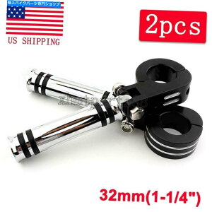 N[p[c NnCEFCtbgyOtbgXg1 1/4 "n[[pGWK[h}EgNv Chrome Highway Foot Pegs Footrest 1 1/4" Engine Guard Mounts Clamps For Harley