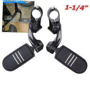 N[p[c n[[z_̂߂̒Z΂߂̃tbgyOStreamliner HighwayGWK[h 1-1/4" Short Angled Foot Pegs Streamliner Highway Engine Guard For Harley Honda
