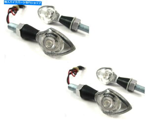 N[p[c oCNLEDCWP[^ - 2×yA - N -  - ̒R Motorbike LED Indicators - 2 x PAIRS - CHROME - Small - with Built in Resistors