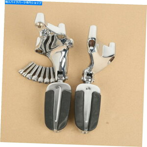 �N���[���p�[�c Chrome Foot Pegs Rest��Mount Clackets for Harley XL1200 Sportster 14�E�� Chrome Foot Pegs Rest & Mount Brackets Fit For Harley XL1200 Sportster 14-later�y���s�A���i�z