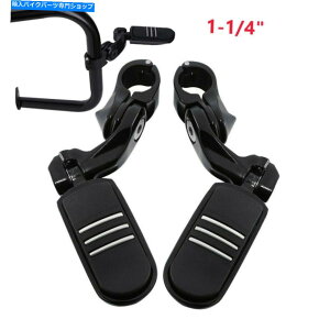 N[p[c 1-1 / 4 "1.25"n[[z_XYL̂߂̒Zpx̍HGWK[hyO 1-1/4" 1.25" Short Angled Highway Engine Guard Foot Pegs For Harley Honda Suzuki