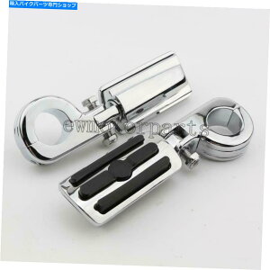 �N���[���p�[�c �n�[���[�_�r�b�h�\�����[�h�O���C�h�L���O�E���g�����~�e�b�h�̂��߂̃N�����n�C�E�F�C�t�b�g�y�O�}�E���g Chrome Highway Foot Pegs Mount For Harley Davidson Road Glide King Ultra Limited