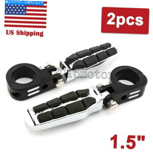 �N���[���p�[�c 1-1 / 2 1.5�u���b�N+�N�����������H�G���W���K�[�h�t�b�g�y�O��Harley-Davidson�̂��߂Ƀt�B�b�g 1-1/2 1.5 Black+Chrome Highway Engine Guard Foot Pegs Fit For Harley-Davidson�y���s�A���i�z