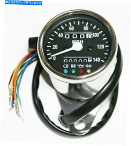 N[p[c JX^~j2.25 "Xs[h[^[iMPHj60mph = 2240rpm LEDN{fBubNtFCX Custom Mini 2.25" Speedometer (MPH) 60MPH=2240RPM LED Chrome Body Black Face