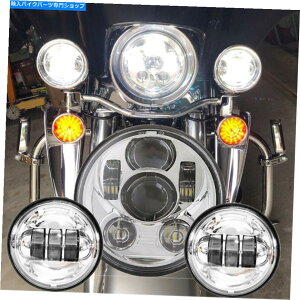 N[p[c 5.75 "LEDvWFN^[wbhCg+ 4.5"n[[X|[cX^[XL 883 DynãtHOCg 5.75" LED Projector Headlight + 4.5" Fog Lights For Harley Sportster XL 883 Dyna
