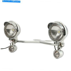 N[p[c NwbhCgʉ߃X|bgtHOṽtZbg̓VOiCgo[Lbg Full Set of Chrome Headlight Passing Spot Fog Lights Turn Signals Light Bar Kit