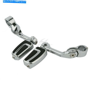 N[p[c GAt[N[1-1 / 4 ''GWK[hnCEFC񒷂΂߃}Eg Airflow Chrome 1-1/4'' Engine Guard Highway Footpeg Long Angled Mount For Harley