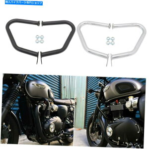 N[p[c Bonneville T100 T120 Black Street Twin 2016-2019pGWK[hNbVo[ Engine Guard Crash Bar For Bonneville T100 T120 Black Street Twin 2016-2019