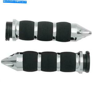 N[p[c Avon Grips ChromeGANbVXpCNObvGRIPS AIR-90-CH-FL-SP Avon Grips Chrome Air Cushion Spike Grips AIR-90-CH-FL-SP