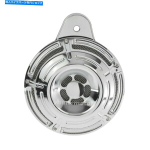 N[p[c 110 dBNJbgz[Jo[tBbg\tgc[O_CirbOcC1991-2017 110 dB Chrome Cut Horn Cover Fit For Softail Touring Dyna Big Twin 1991-2017