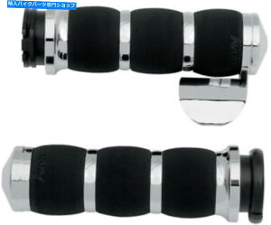 N[p[c GC{Obv - AIR-90-BOSS - Xbg{XAN[n[[tGANbVObv Avon Grips - AIR-90-BOSS - Air Cushioned Grips with Throttle Boss, Chrome Harley