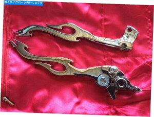�N���[���p�[�c �N���[���u���[�L/�N���b�`���o�[�t�B�b�g�X�Y�LSV650�J�^�iGSX750 / 600 GSX600F SV650 Chrome Brake/Clutch Levers Fits Suzuki SV650 Katana GSX750/600 GSX600F SV650S