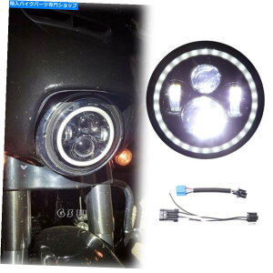 N[p[c 7 "n[[[hLOXg[gFLHX FLHTCU HŜ߂LEDEhvWFN^[wbhCg 7" LED Round Projector Headlight For Harley Road King Street FLHX FLHTCU HS