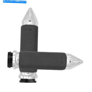 N[p[c Avon Spiked Chrome MF LDObv08-18 FLT 16-18 SOSAIL MF-63B-CH-FL-SP Avon Spiked Chrome MF LD Grips for 08-18 FLH FLT 16-18 Softail MF-63B-CH-FL-SP