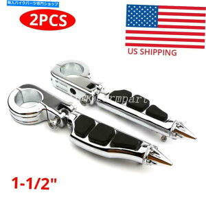 N[p[c 1 1/2 "38mmGWK[hnCEFCtbgyO̓n[[ - _rbh\N̂߂̋x 1 1/2" 38mm Engine Guard Highway Foot Pegs Rest for Harley-Davidson Chrome