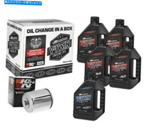 N[p[c Chrome FiltertĂMaxima 90-119015C Sportster̍20W-50tB^[Lbg Maxima 90-119015C Sportster Synthetic 20W-50 Filter Kit With Chrome Filter