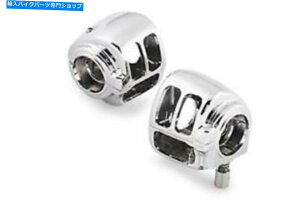 �N���[���p�[�c �o�C�J�̑I�� - 370902 - �X�C�b�`�n�E�W���O�A�Z�b�g�iChrome�j2008-12 FLHX W / AV Bikers Choice - 370902 - Switch Housings, Set (Chrome) 2008-12 FLHX w/ Audio