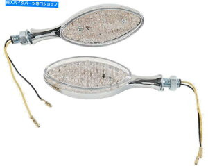 �N���[���p�[�c ��]�M��44 LED Amber K��S 25-9902D Chrome Universal Motorcycle Scooter Q1 Turn Signals 44 LED Amber K&S 25-9902D Chrome Universal Motorcycle Scooter Q1�y���s�A���i�z