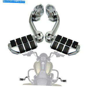 N[p[c n[[GWK[ĥ߂̒s1.25 "32mm̍H̑̃yÕtbgXg}Eg Long Stem 1.25" 32mm Highway Foot Pegs Footrest Mount For Harley Engine Guard