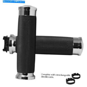 クロームパーツ エイボンMT-CC-85-CH、MTカスタム輪郭クロムグリップメトリッククルーザーモデル Avon MT-CC-85-CH, MT Custom Contour Chrome Grips for Metric Cruiser Models