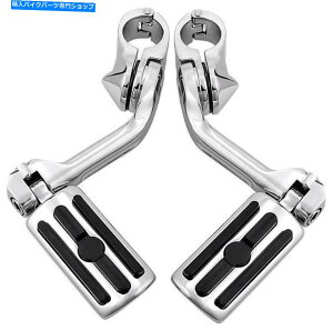 N[p[c n[[32mmGWK[ĥ߂̒߉\1.25 "px̍H̃yO}Eg Adjustable 1.25" Long Angled Highway Foot Peg Mount For Harley 32mm Engine Guard