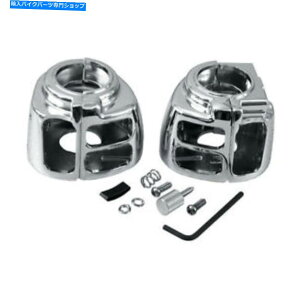 N[p[c XCb`P[VO1yANAn[[_rbh\ADYNAAXLAFLHR 96-13 Switch Casing 1 Pair Chrome, For Harley-Davidson, Dyna, XL, FLHR 96-13