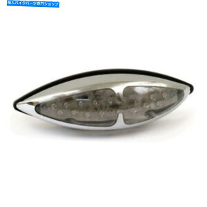 N[p[c ACgLa ChromeANAYAE - F}[Ntn[[_rbh\ Rear Light LA Chrome,Clear Lens,for Harley Davidson with E - Certification Mark